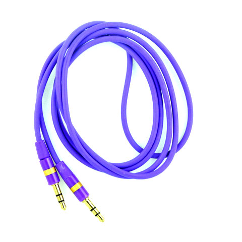 Auxiliary Cable 3.5mm to 3.5mm Cable (Purple)